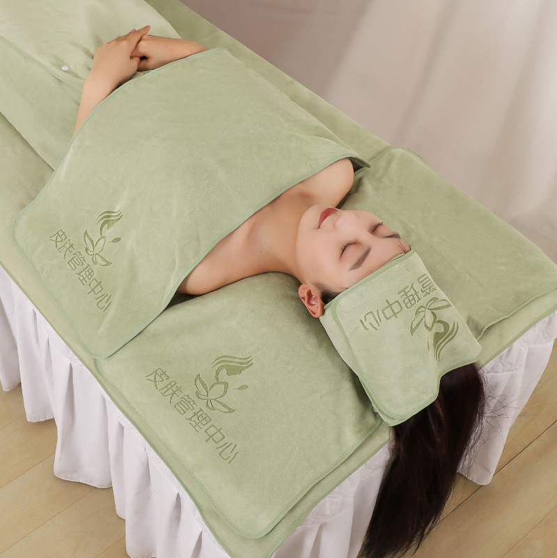 Güzellik salonu havlusu özel set, türban, yatak, banyo havlusu, banyo etek seti, emici, tüy bırakmayan, LOGO yazdırılabilir
