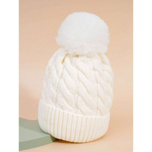 V 38814 Fleece twist knit hat �����黨��ñ�羳����ͨ����