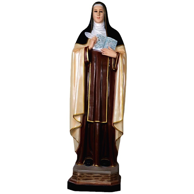 180cm Santa Madeleine Santa Ornamento Mirando Estatuas de vidrio FRP Decoración de la iglesia