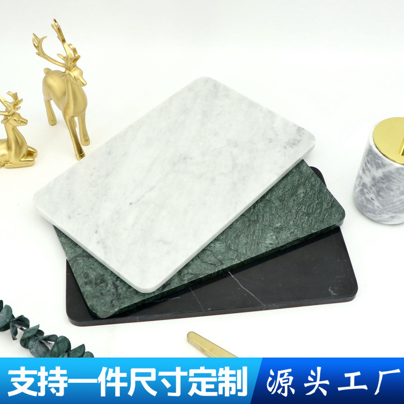 Natural Marble Custom-Made Pet Cooling Board, Rectangular Small Heat-Insulating Board, Decorative Ornament Base, Scientifically Proven