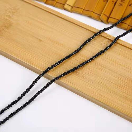 Factory direct selling ice ice pendant beeswax pendant rope millet bead necklace rope handmade beaded necklace rope bead chain wholesale
