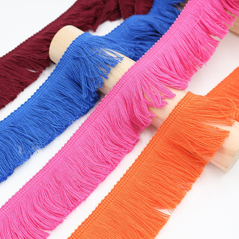 Clothing accessories cotton thread row beard lace tassel lace 5cm perennial spot style can come to the pattern