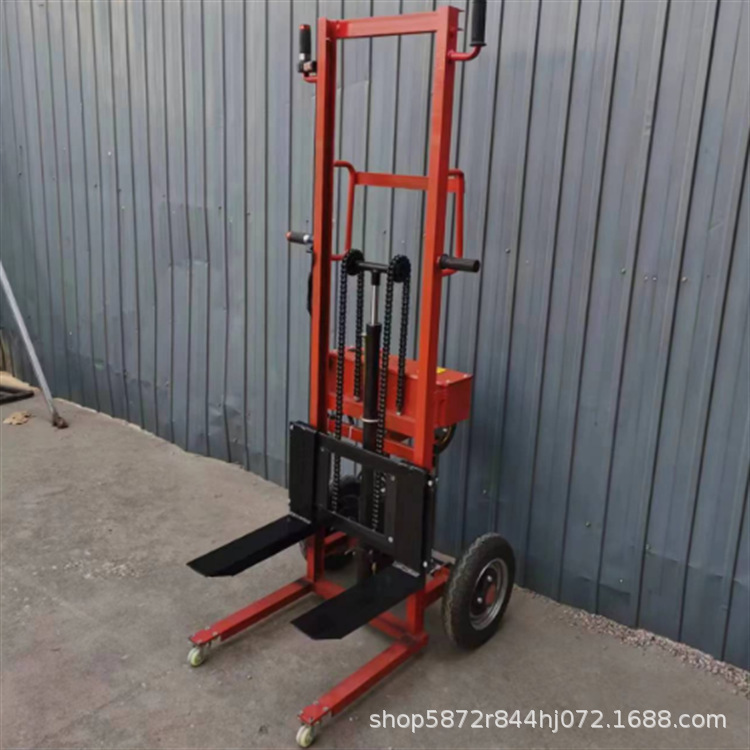 电动老虎车升降便携式小型叉车仓库物流新款手推堆高装车搬运神器