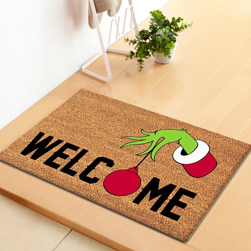 Amazon American Festival serie decorativa de Acción de Gracias de la calabaza estera de entrada de Navidad estera de entrada