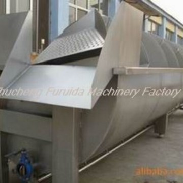 供应不锈钢鸡螺旋预冷机  鸭子自动预冷清洗池 家禽屠宰生产线