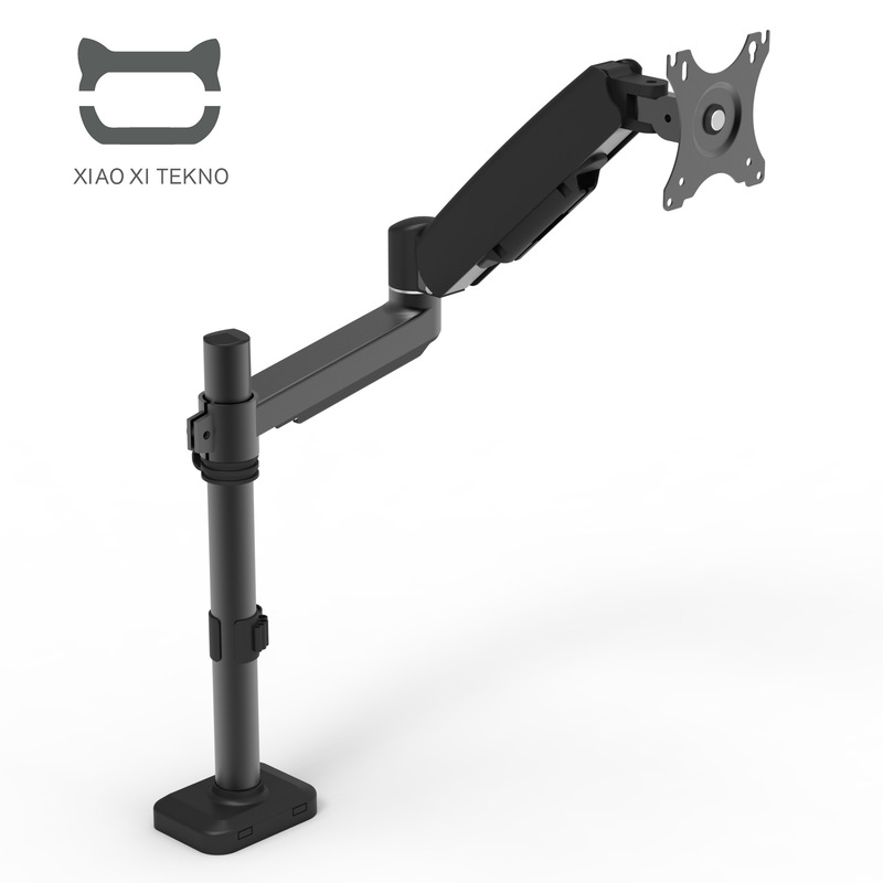 Double-ARM dual-screen computer monitor stand arm gas spring desktop display screen cantilever can be raised vesa cantilever