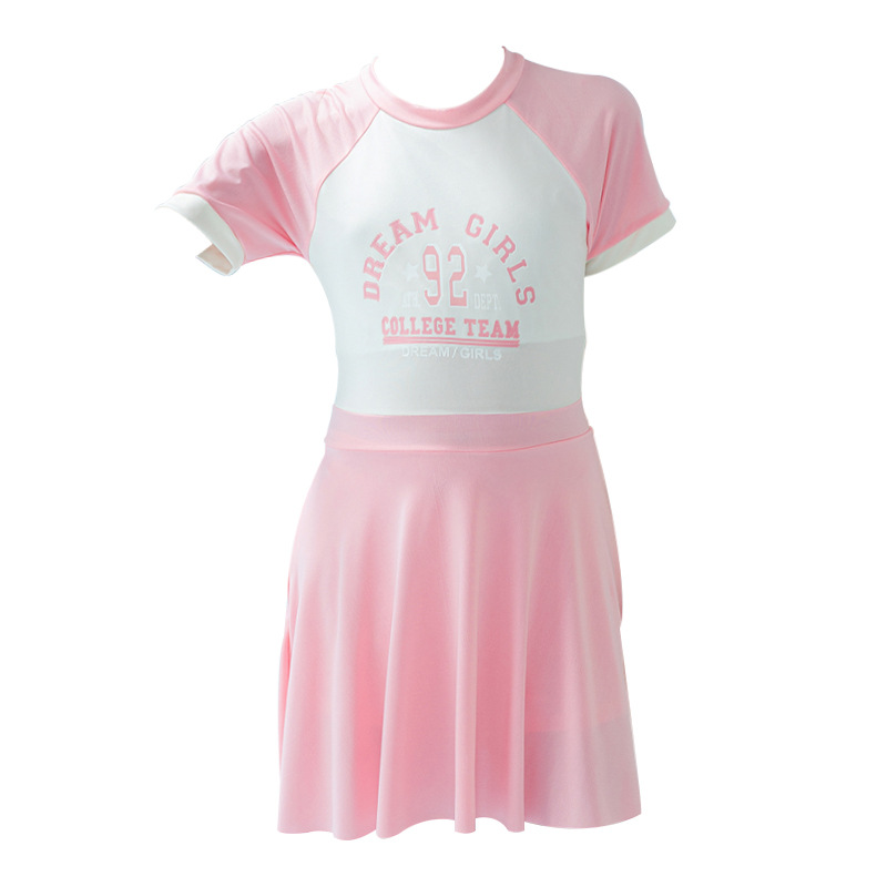 2025 nuevo traje de baño para niñas, estudiantes de secundaria, período de desarrollo, adolescencia, dulce y conservador de una pieza, niños grandes, niñas, verano