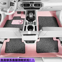 Hellokitty автомобильный коврик полностью окруженный женский специальный автомобиль дизайн анти-грязный милый интерьер розовый мастер вождение коврик