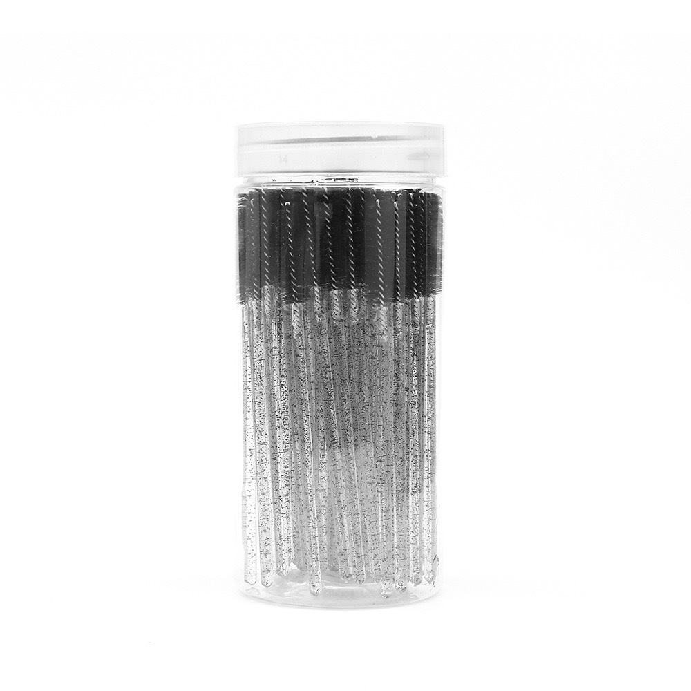 Cepillo de pestañas con mango de cristal