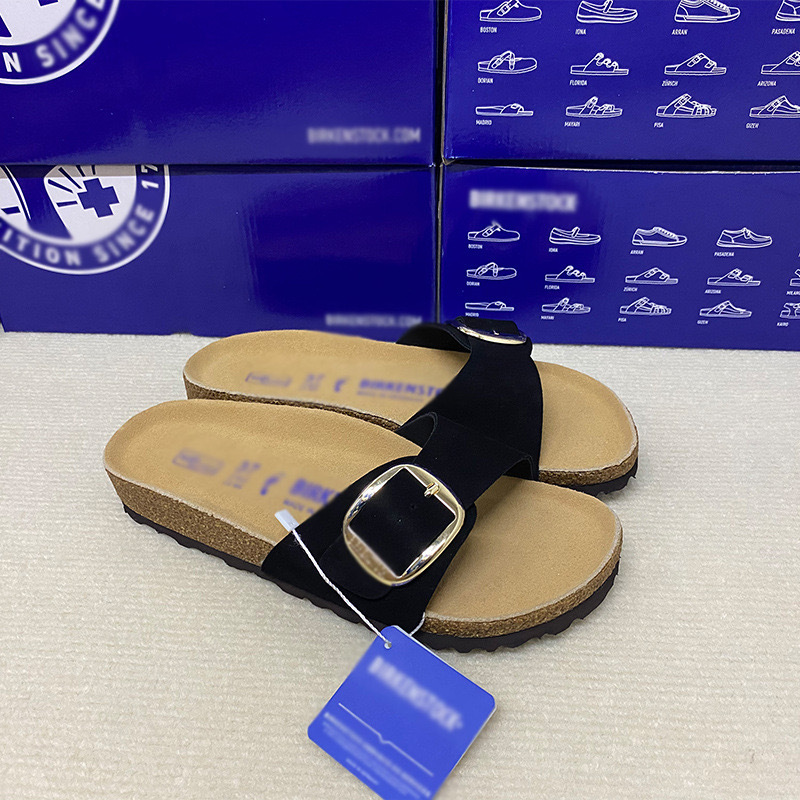 2025 Foreign Trade Birkenstock-Style Sandals with Single Strap Buckle for Women, Suitable for Outdoor Wear, Soft Sole, Flat, Non-Slip, Thick Sole, Comfortable 2025 Foreign Trade Birkenstock-Style Sandals with Single Strap Buckle for Women, Suitable for Outdoor Wear, Soft Sole, Flat, Non-Slip, Thick Sole, Comfortable