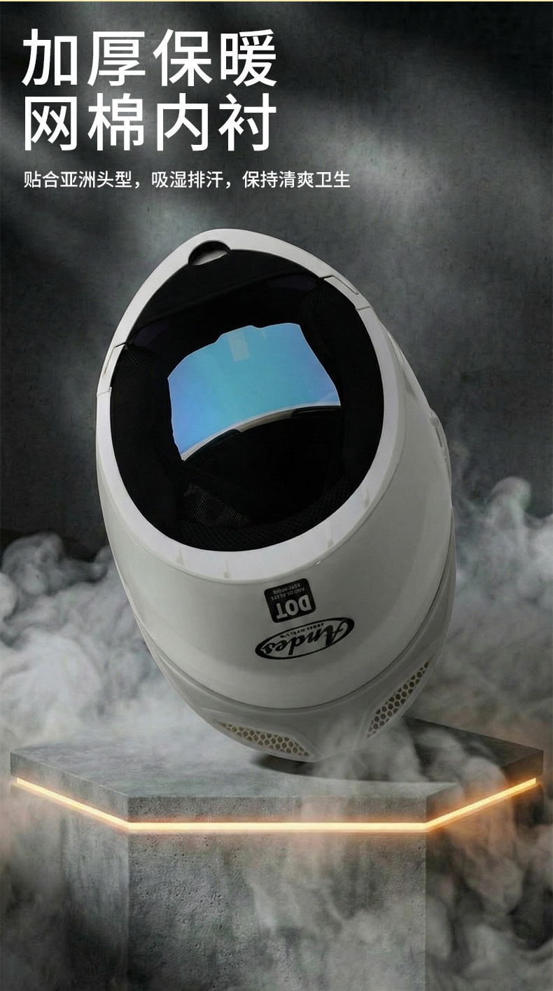 New Universal Flip-Up Motorcycle Helmet for Men and Women, All-Season Winter Warm Safety Helmet, Electric Vehicle Full-Face Helmet