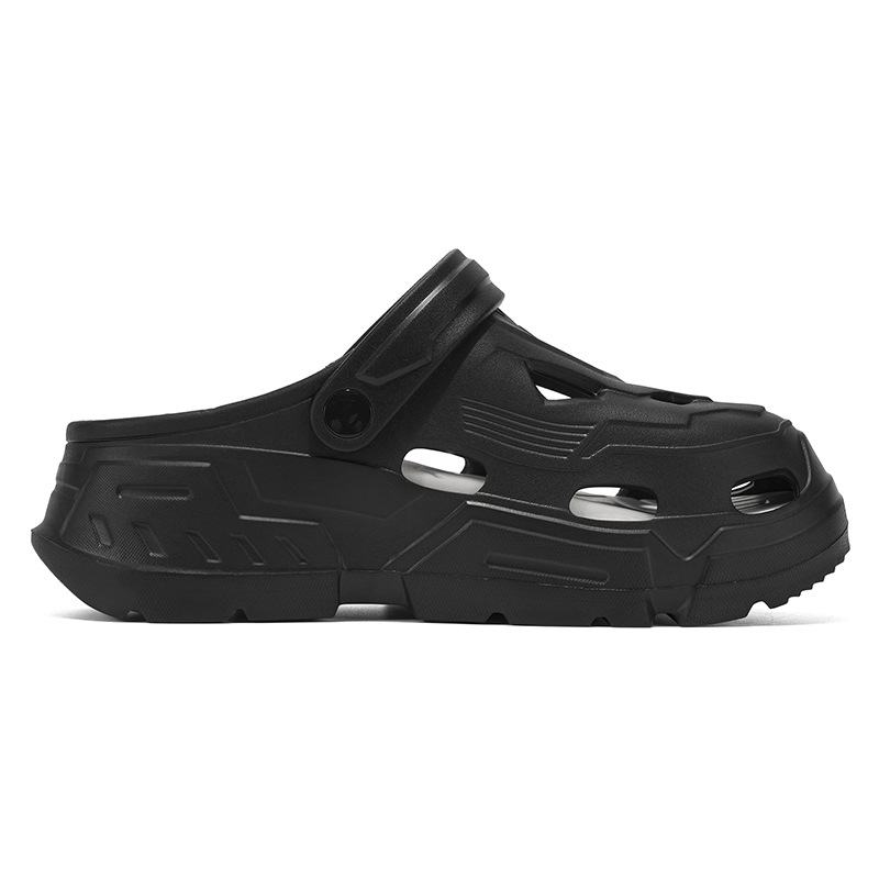 Pareja de zapatos con agujeros 2025 verano nuevo estilo exterior para hombres y mujeres con el mismo estilo casual EVA sandalias Baotou zapatos de playa de moda