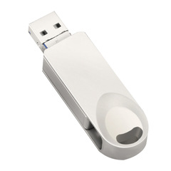 3-in-1 Zinc Alloy USB Flash Drive for Apple, Android, and PCs &ndash; High-Speed Rotating Mobile U Disk with Expandable Storage
