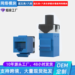 Factory Direct Supply Network Cable Panel Socket Category 5E Category 6 Network Unshielded Module
