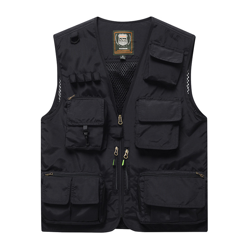 Trendy Outdoor Workwear Vest for Men, New Spring and Autumn Style with Multiple Pockets, Casual Sports Jacket Trendy Outdoor Workwear Vest for Men, New Spring and Autumn Style with Multiple Pockets, Casual Sports Jacket