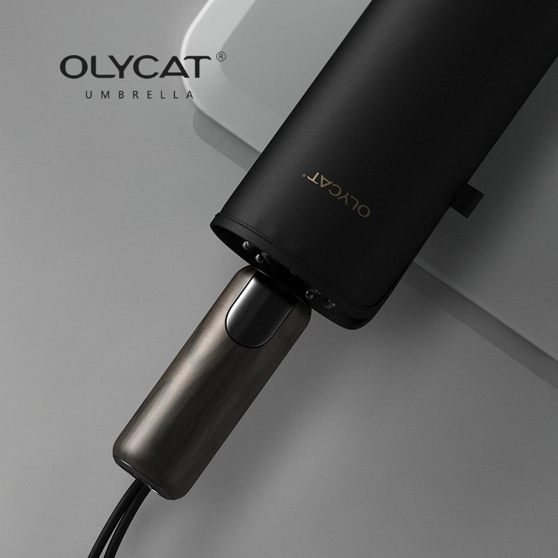 OLYCAT Ouli Cat Full Automatic Umbrella 280T Cloth 30% Storm Sunny Umbrella Portable Advertising Business Umbrella for Men OLYCAT Ouli Cat Full Automatic Umbrella 280T Cloth 30% Storm Sunny Umbrella Portable Advertising Business Umbrella for Men