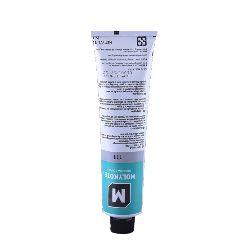 MOLYKOTE摩力克DC111食品级高真空密封硅脂铝管小包装150g阀门脂