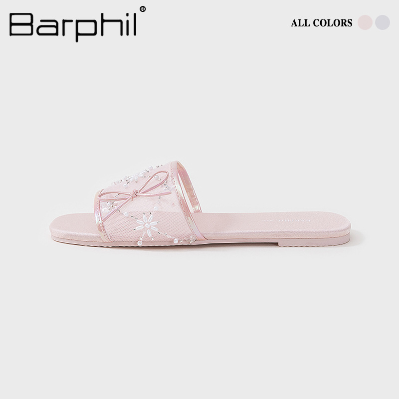 Barphil Slippers Indoor Home 2025 New Anti-Slip Household High-Looking Fairy Style Summer Soft-Soled Slippers