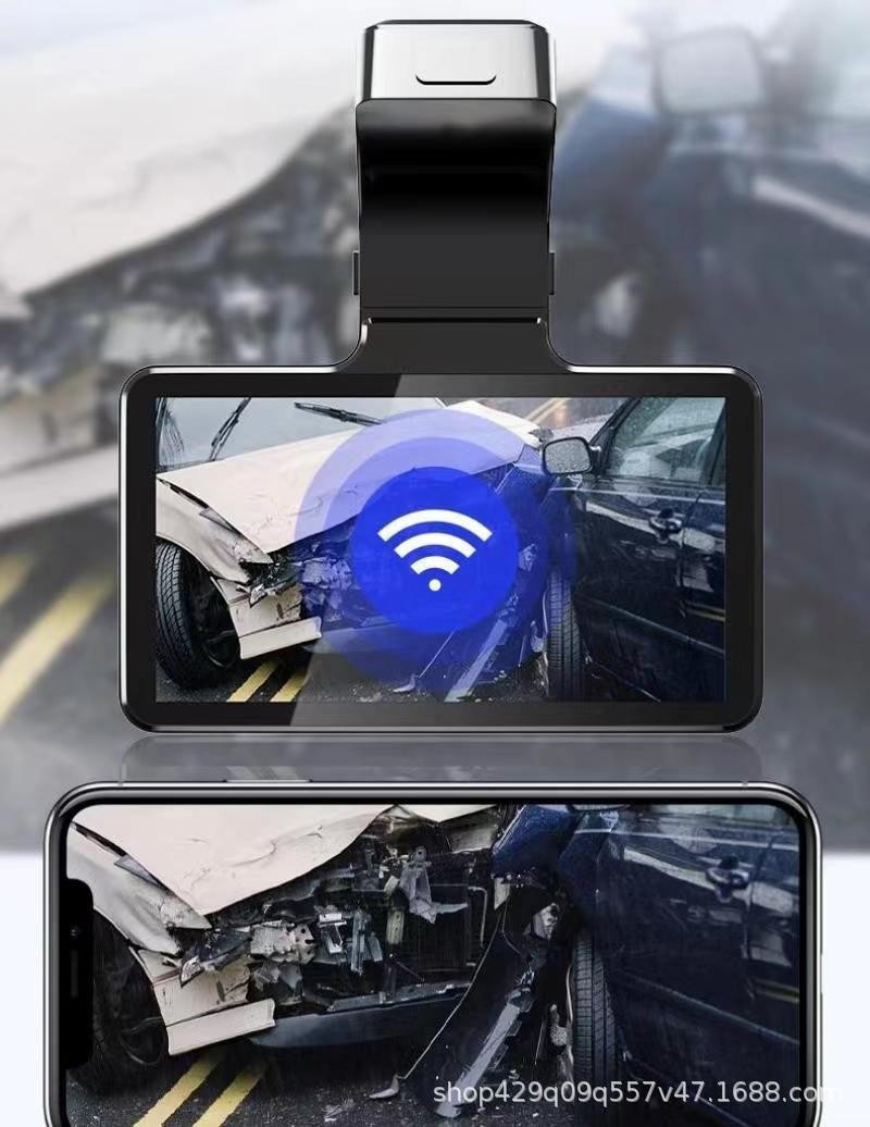 Driving Recorder Hd Wire-Free Front and Rear Dual Recording App Reversing Image 1440P Parking Car Smart Car Interior