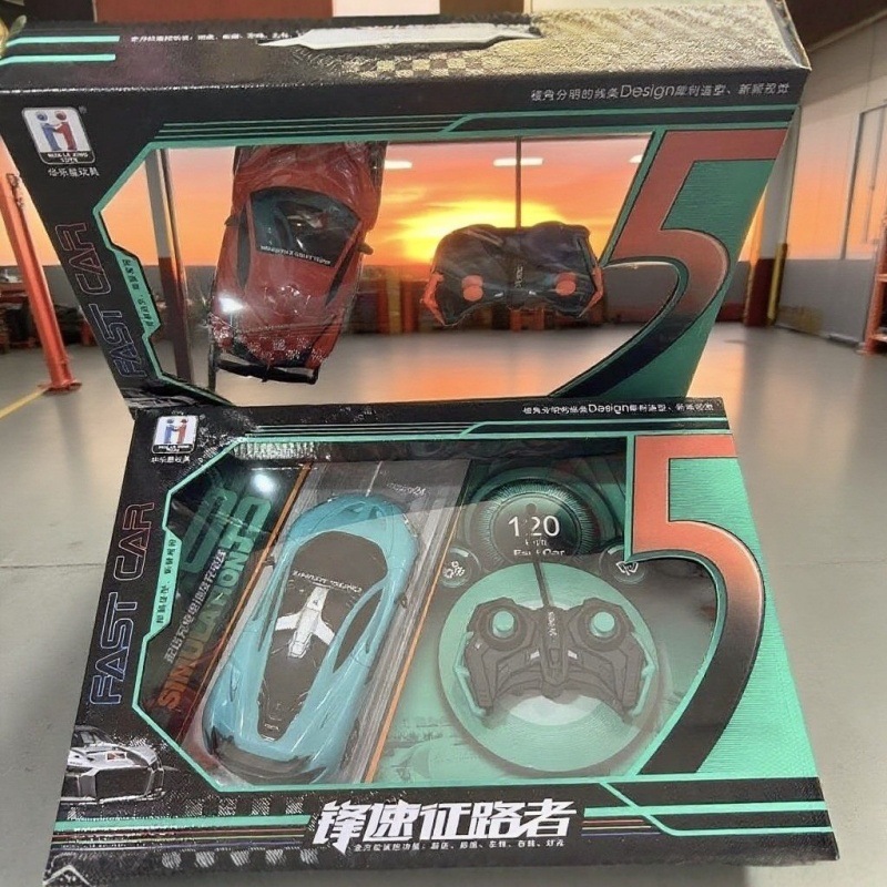 Coche de control remoto Speed Ranger luces frescas apariencia de carreras caja de regalo multicolor para niños entretenidos compañeros de juego