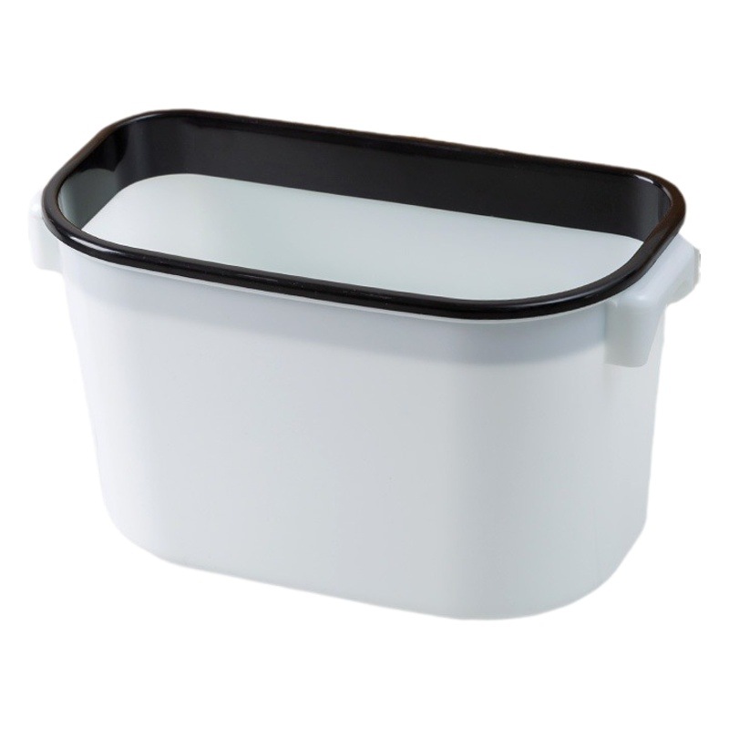 Cuenca de basura doméstica de cocina tipo colgante estante multifuncional cesta de almacenamiento sin agujeros colgantes puerta de gabinete basura