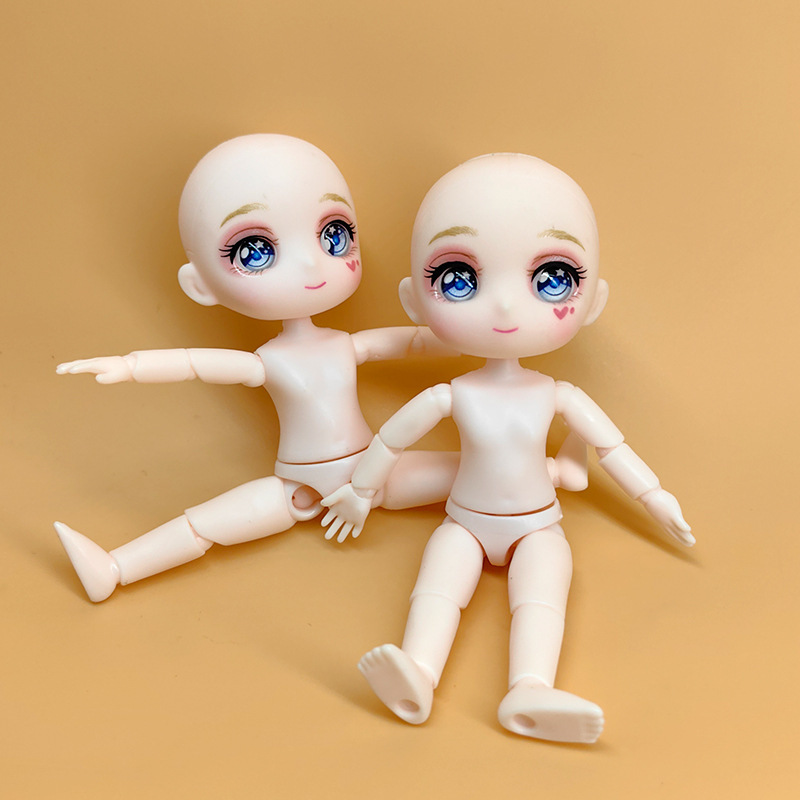 13cm 4inchbjd 素体交換用ドール 9.5cm ボディ可動ドール メイク変更可能 BJD プリンセスアクセサリー人形|undefined
