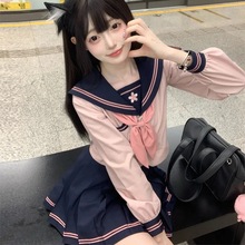 开学季原创jk制服水手服正品日系学院风秋冬基础款中间服女套装