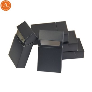 Casual Pure Black Printed White Cardboard Cigarette Box Custom Packaging Universal 20-Pack Clamshell Cigarette Gift Box Wholesale