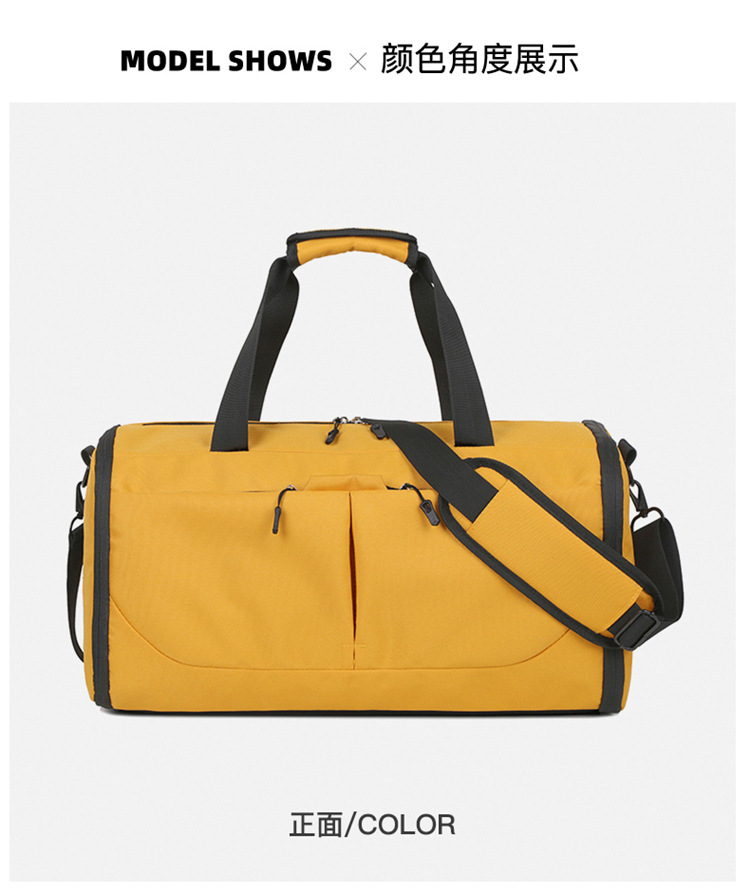 Bolsa deportiva de alta capacidad alta sensación bolsa de viaje separación seca y húmeda con almacenamiento de zapatos bolsas de entrenamiento de pelota de natación logotipo
