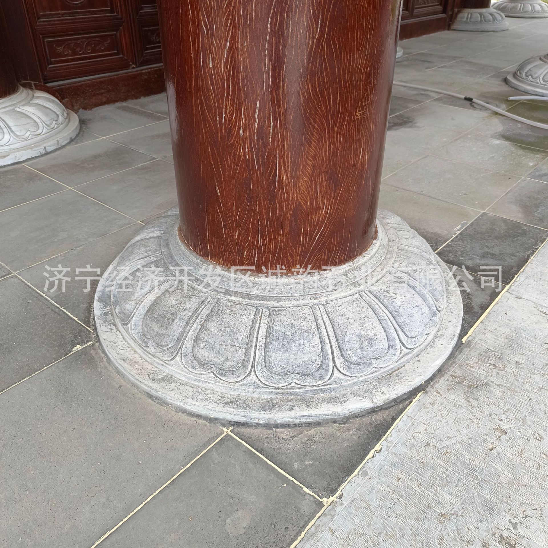 石雕柱顶石柱脚石墩图片价格源头厂家 寺庙古建仿古石柱础 石柱墩