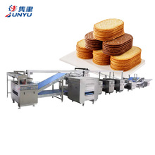 全自动香浓可可威化饼干脆酥巧克力味三层夹心饼干生产线厂家直销