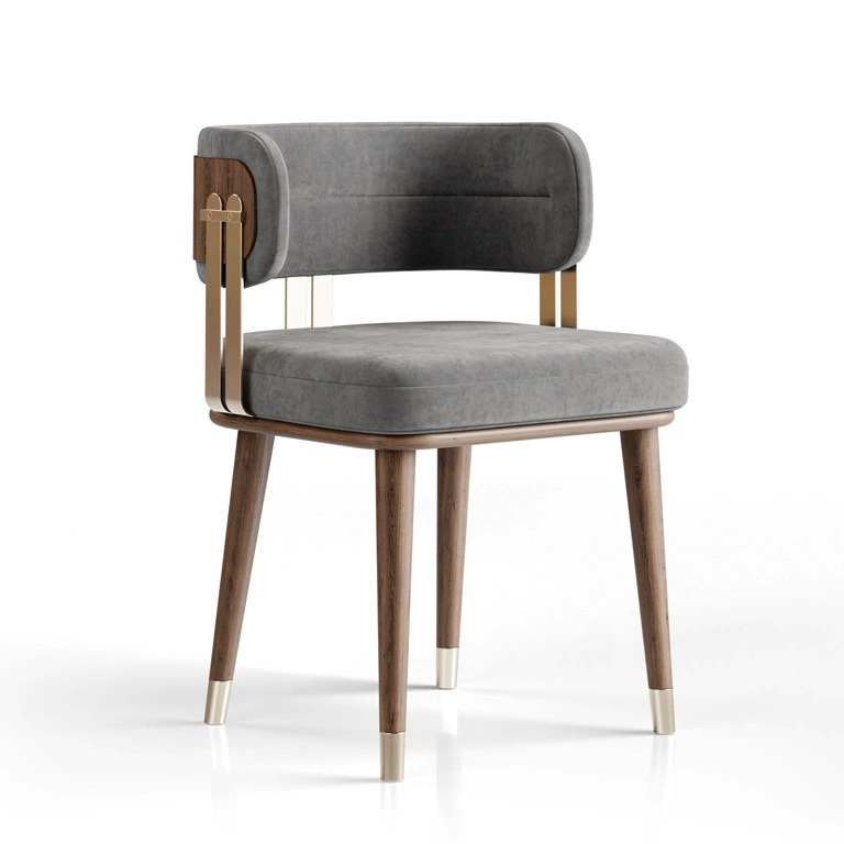 Nordic White Ash Wood New Dining Chair Hotel Club Restaurant Chair Dining Table Home Living Room Upholstered Armchair