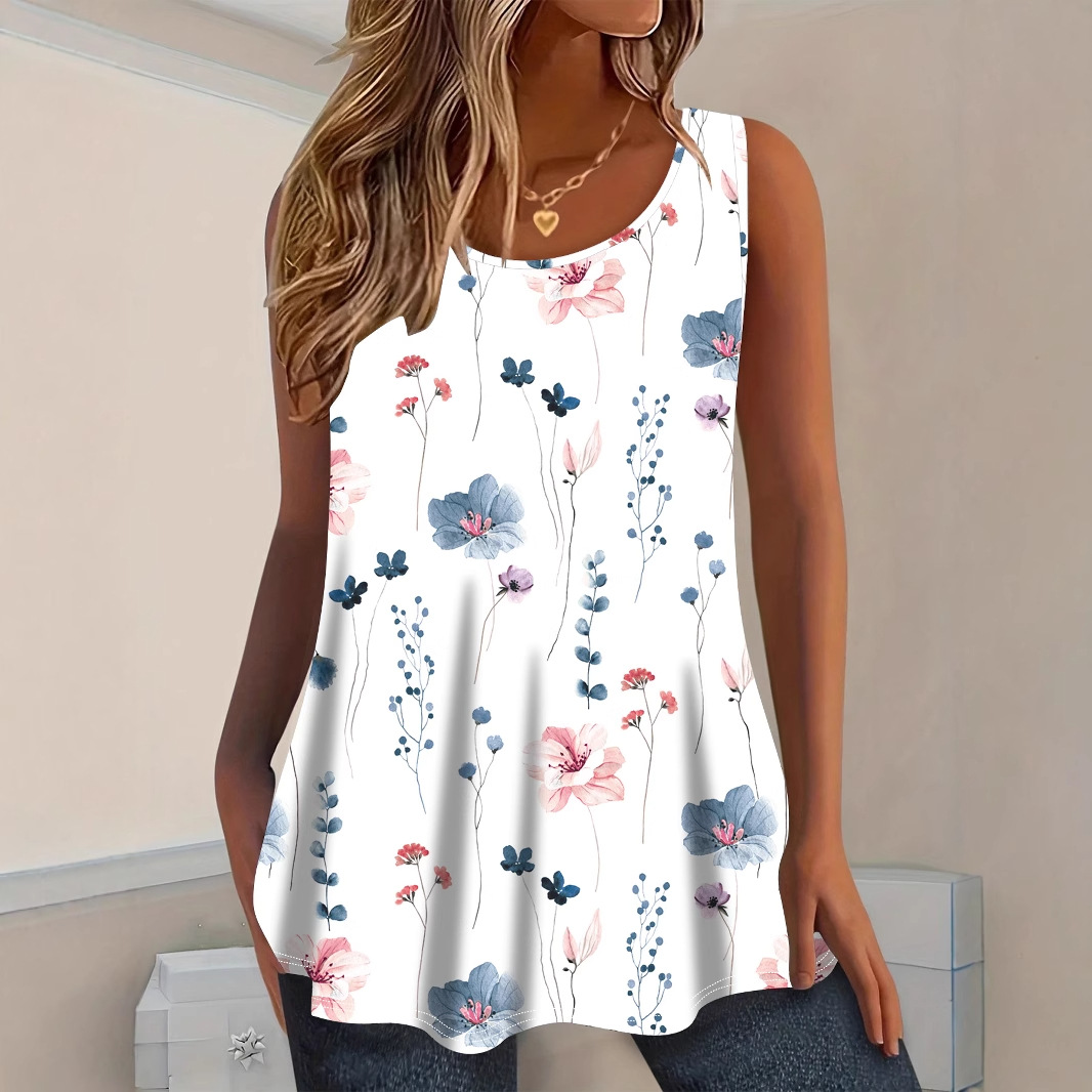 vest for leisure with a round collar