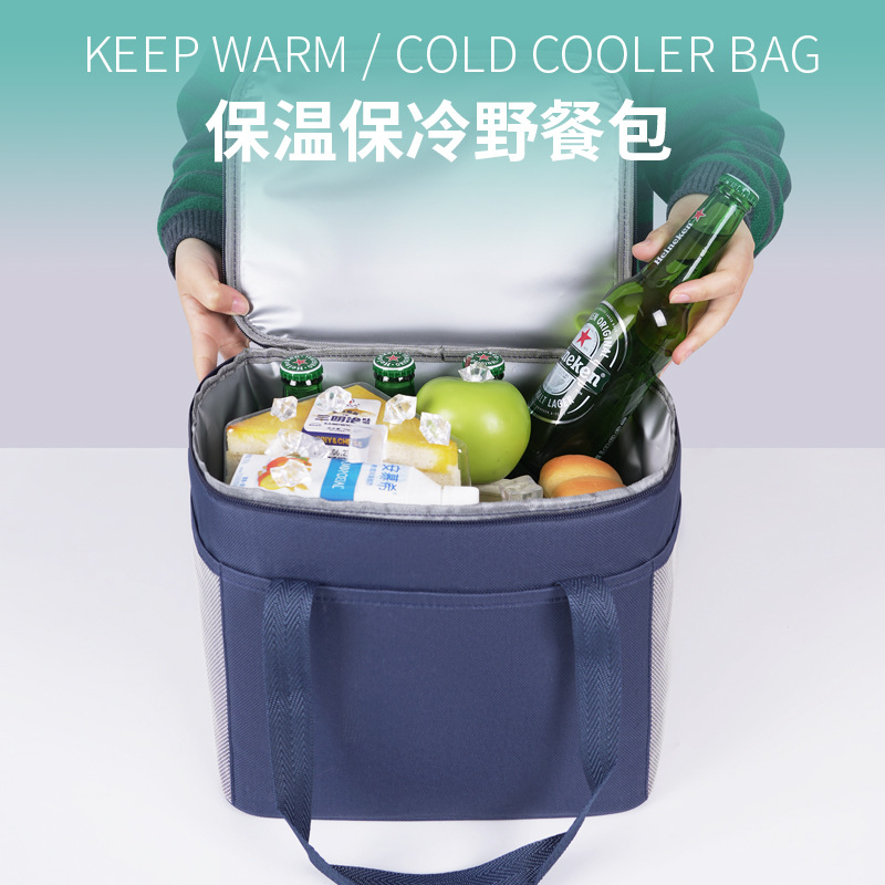 Nuevo paquete de aislamiento térmico de gran capacidad de color cruzado venta caliente al aire libre paquete de hielo con bolsa de almuerzo bolsa de almuerzo de oficina