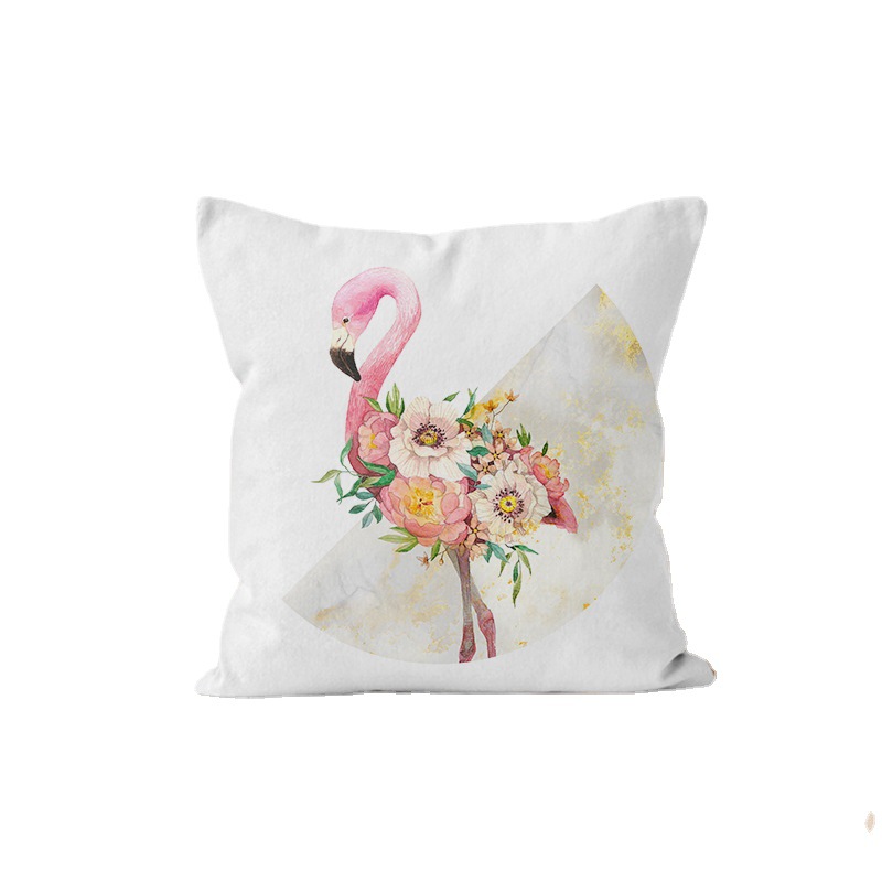 Luz de lujo de estilo europeo rosa dorado moderno minimalista decoración del hogar almohada coche respaldo almohada cuadrada