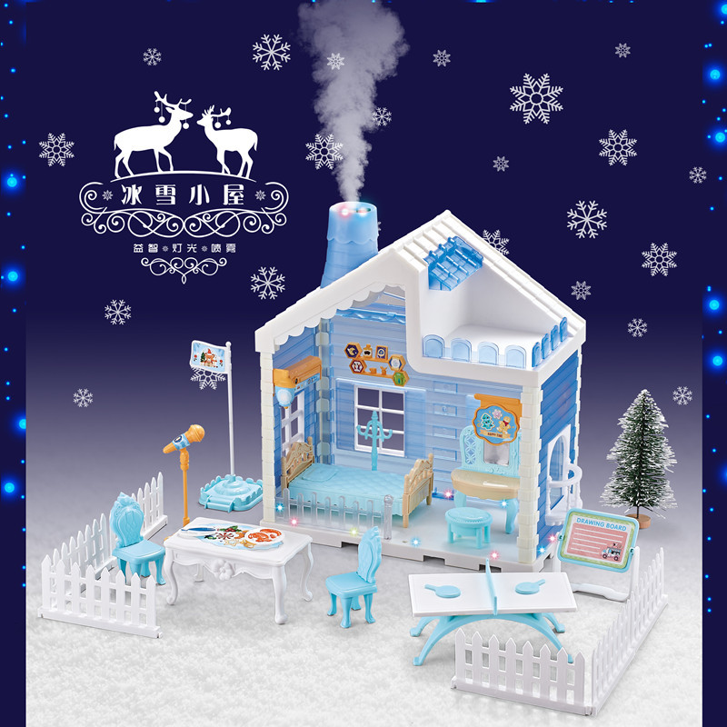 조립 된 빌라 toys-93A (조명, 굴뚝)