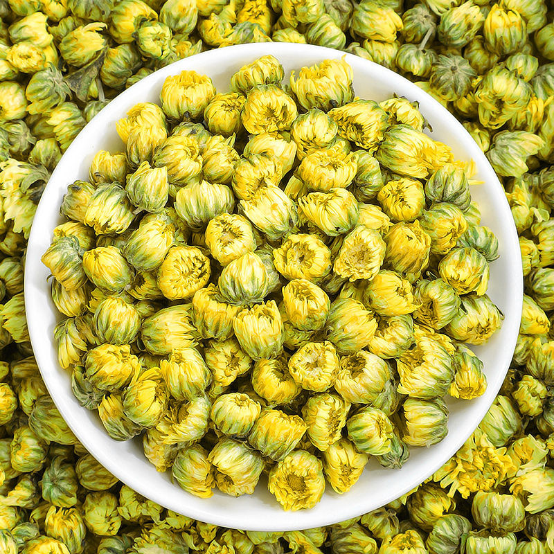 Tai Ju Chrysanthemum Tea Buds 35g Canister Dried Flos Chrysanthemum for Daily Herbal Brewing preparation