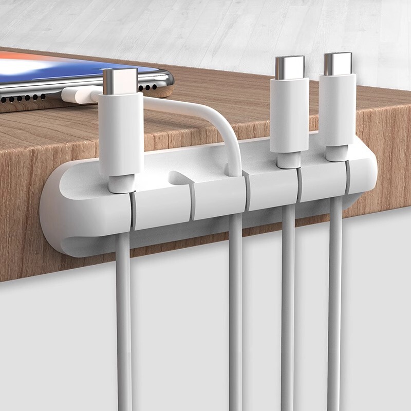 Desktop Cable Manager, Mobile Phone Charging Cable, Data Cable Sorting, Fixed and Storage, Open-Wire Blocking Hub Buckle