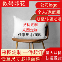 跨境定 制矩形抱枕套家庭照片企业公司礼品明星动漫卧室床头靠枕