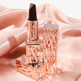 Mengxi Blue Gold Diamond Fengying Three-color Lipstick Internet Celebrity Same Style Makeup Lipstick Waterproof Not Easy to Fade Student Beauty Makeup