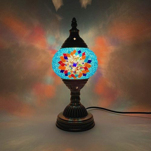 Handmade DIY Turkish Mosaic Glass Lamp Kit Parent-child Children Couple Interactive Gift Bedside Table Lamp