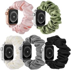 Amazon Crystal Satin Plain Color Strap Large Intestine Hair Tie Suitable for Apple iWatch Apple Watch Strap