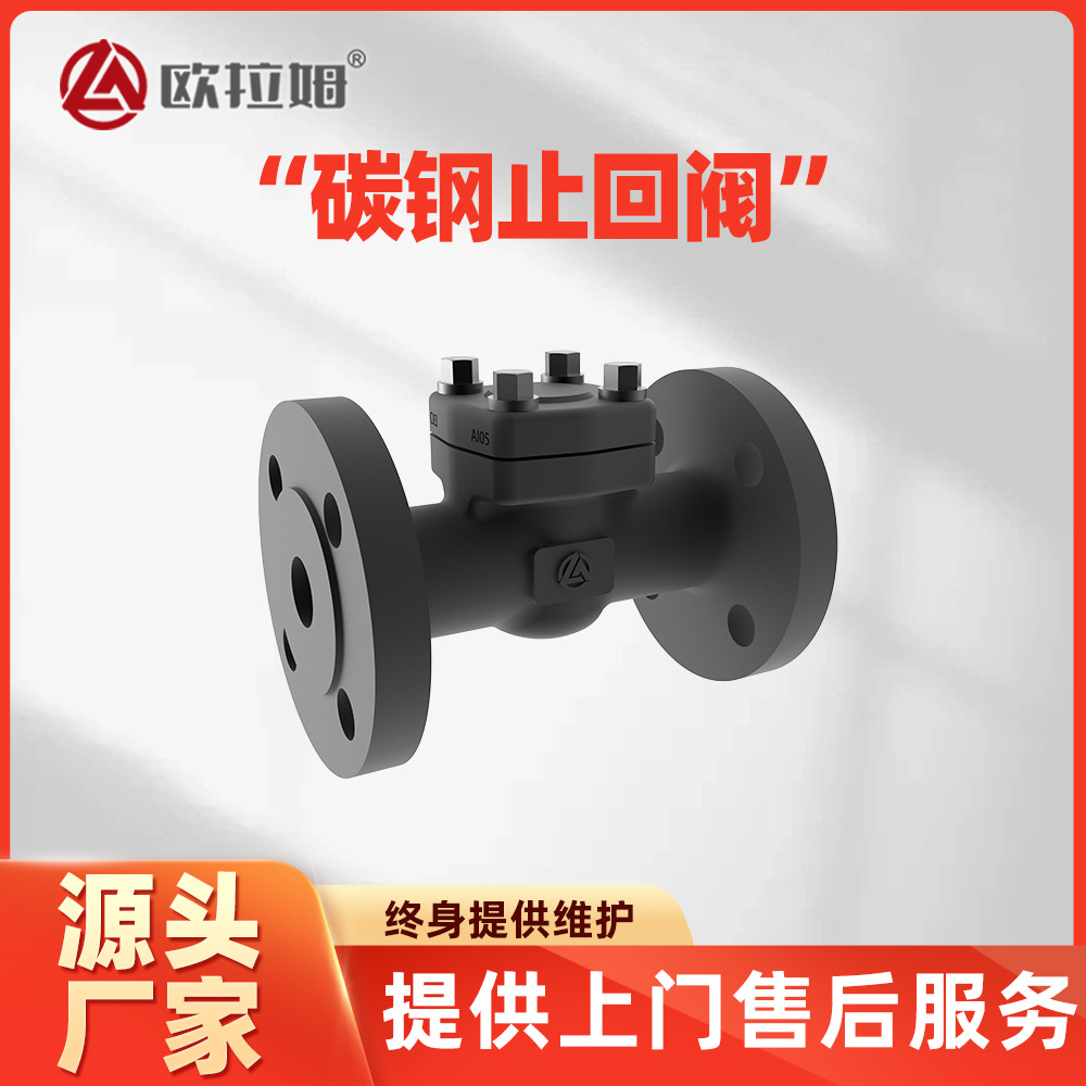 欧拉姆OULAM耐磨碳钢止回阀批发 防泄漏控制 H41H-40C DN20