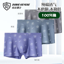 蝶安芬男士内裤盒装杜比骑士棉质花年轻柔软透气高腰四角裤11954