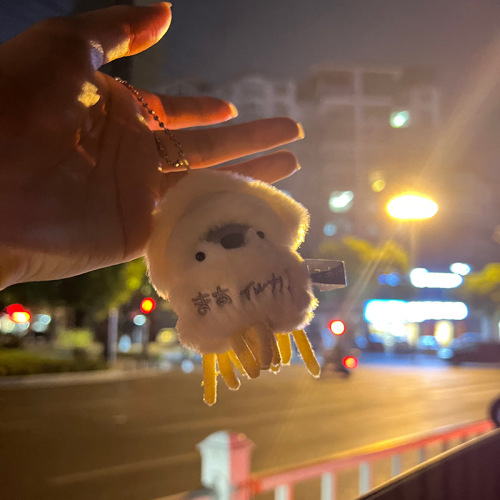 Japanese positive energy penguin koi lucky plush doll keychain cute good luck keychain bag pendant new year