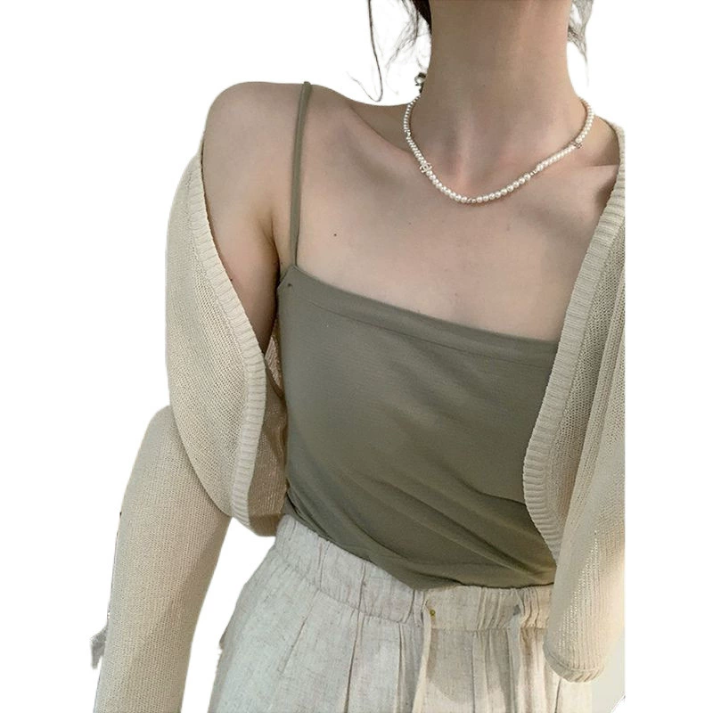 Короткий шелковый тонкий кардиган, slip dress, летняя вязаная накидка, жилет, французский стиль, солнцезащита