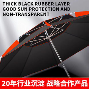 New Fishing Umbrella Multi-Directional Rainproof Large Fishing Umbrella 2025 Thickened Sun Protection Rainproof Fishing Camping Style Umbrella Parasol