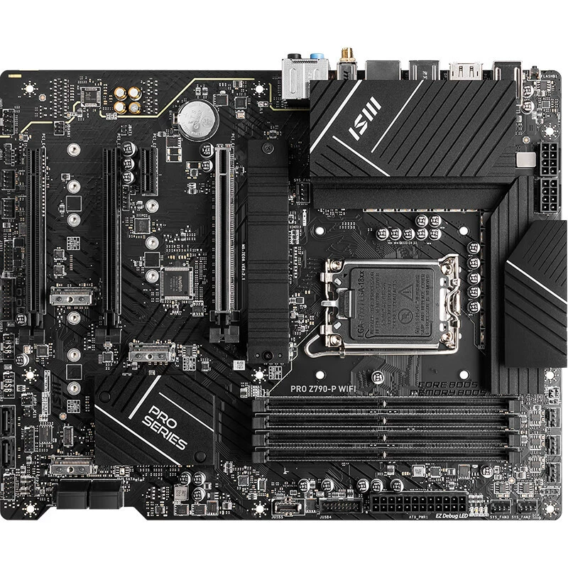 Совместимая материнская плата Intel MSI Pro Z790-P WiFi DDR5, поддержка процессоров 12/13‑го поколения