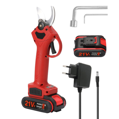 21V Electric Pruning Shears, Cordless Garden and Fruit Tree Lithium Battery Pruning Shears, Wireless Branch Trimming Tool