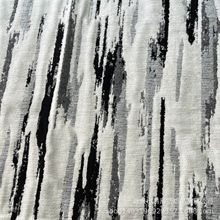 加厚黑白雪尼尔提花沙发布料千鸟格斑马纹样板房软装配套抱枕布